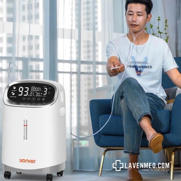 Máy tạo oxy Yonker Y501W có Remote điều khiển bật/tắt từ xa