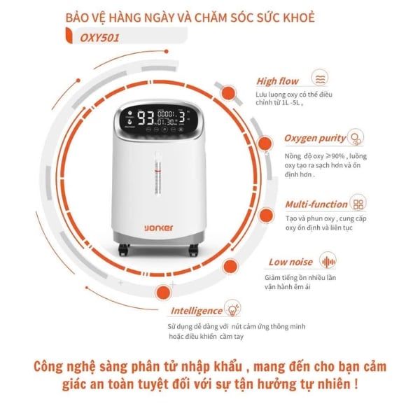 Máy tạo oxy Yonker Y501W Tính năng xông khí dung