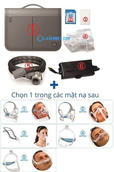 Lựa chọn mặt nạ thở theo máy thở Resmed