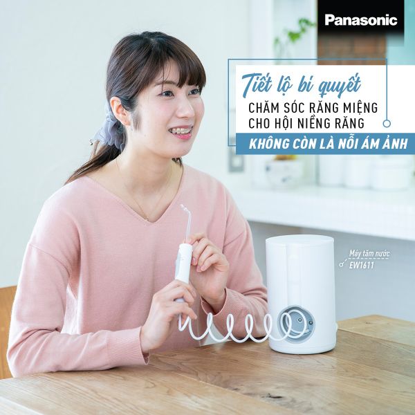Máy Tăm Nước Panasonic EW1611 được trang bị công nghệ sóng siêu âm độc quyền từ Panasonic