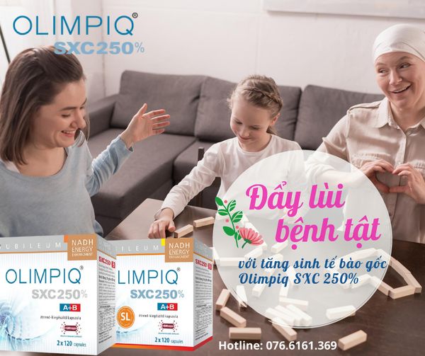 Olimpiq SXC 250% SL là sản phẩm hỗ trợ tăng sinh tế bào gốc nội sinh, giúp cơ thể tự tái tạo và bảo vệ các tế bào gốc bị lão hóa.