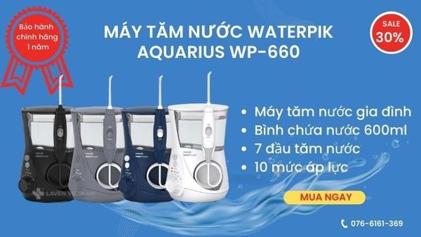 Máy Tăm Nước Waterpik Aquarius WP-660