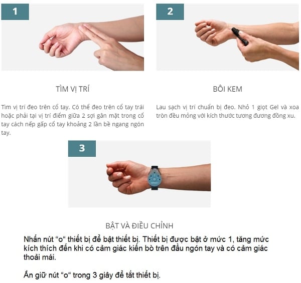Cách sử dụng hiệu quả Vòng đeo tay Reliefband chống say tàu xe ốm nghén tiền đình