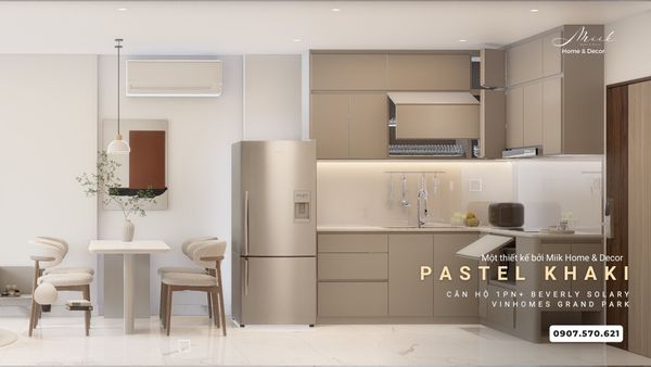 CĂN HỘ 1PN+ BEVERLY SOLARI TROPICAL – MÀU PASTEL KHAKI TRUNG TÍNH