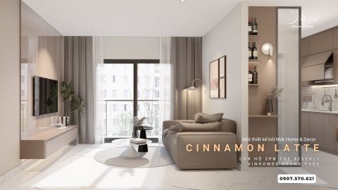CĂN HỘ 2PN THE BEVERLY – MÀU CINNAMON LATTE ẤM CÚNG