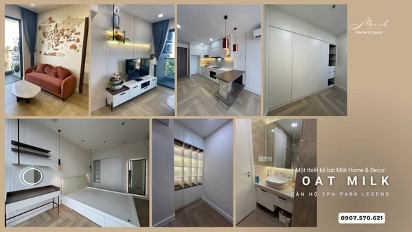 CĂN HỘ 2PN CH PARK LEGEND – MÀU OAT MILK NHẸ NHÀNG