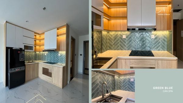 CĂN HỘ 2PN THE BEVERLY SOLARI – MÀU XANH GREEN BLUE DỊU MÁT