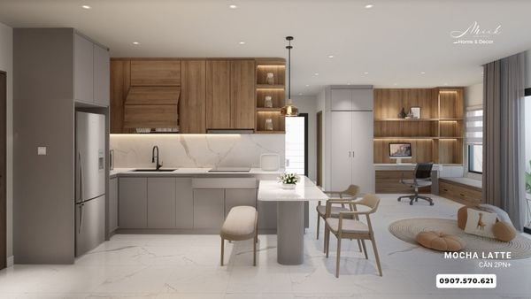 CĂN HỘ 2PN BEVERLY SOLARI OASIS – MÀU MOCHA LATTE ẤM CÚNG