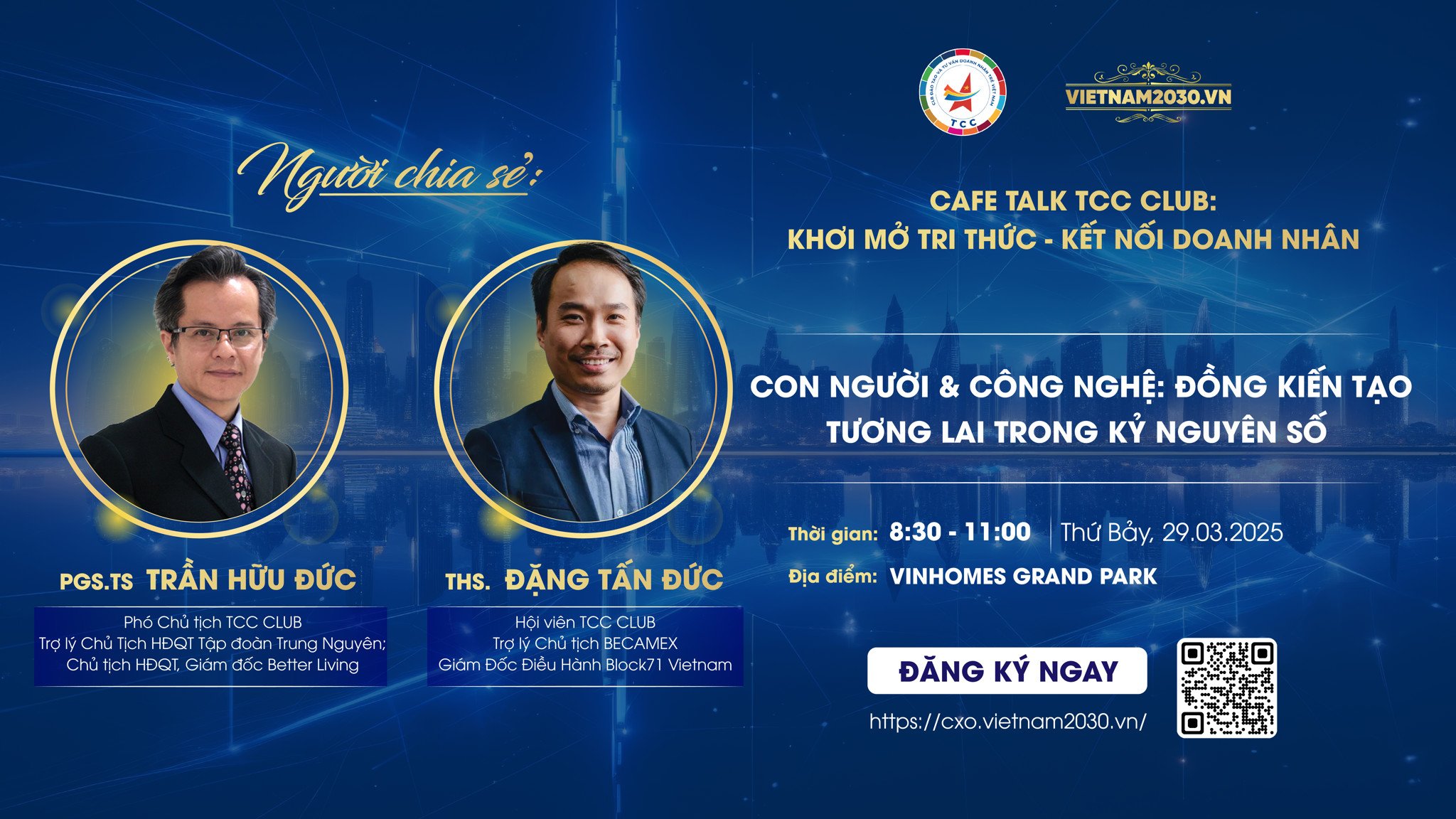 CAFE TALK TCC CLUB: CÀ PHÊ TRI THỨC – KẾT NỐI DOANH NHÂN TRONG KỶ NGUYÊN SỐ