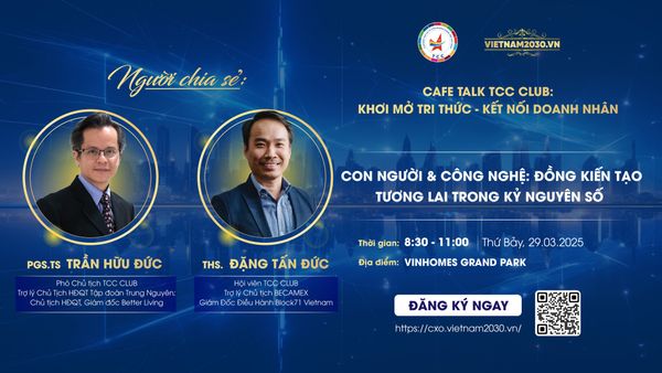 CAFE TALK TCC CLUB: CÀ PHÊ TRI THỨC – KẾT NỐI DOANH NHÂN TRONG KỶ NGUYÊN SỐ