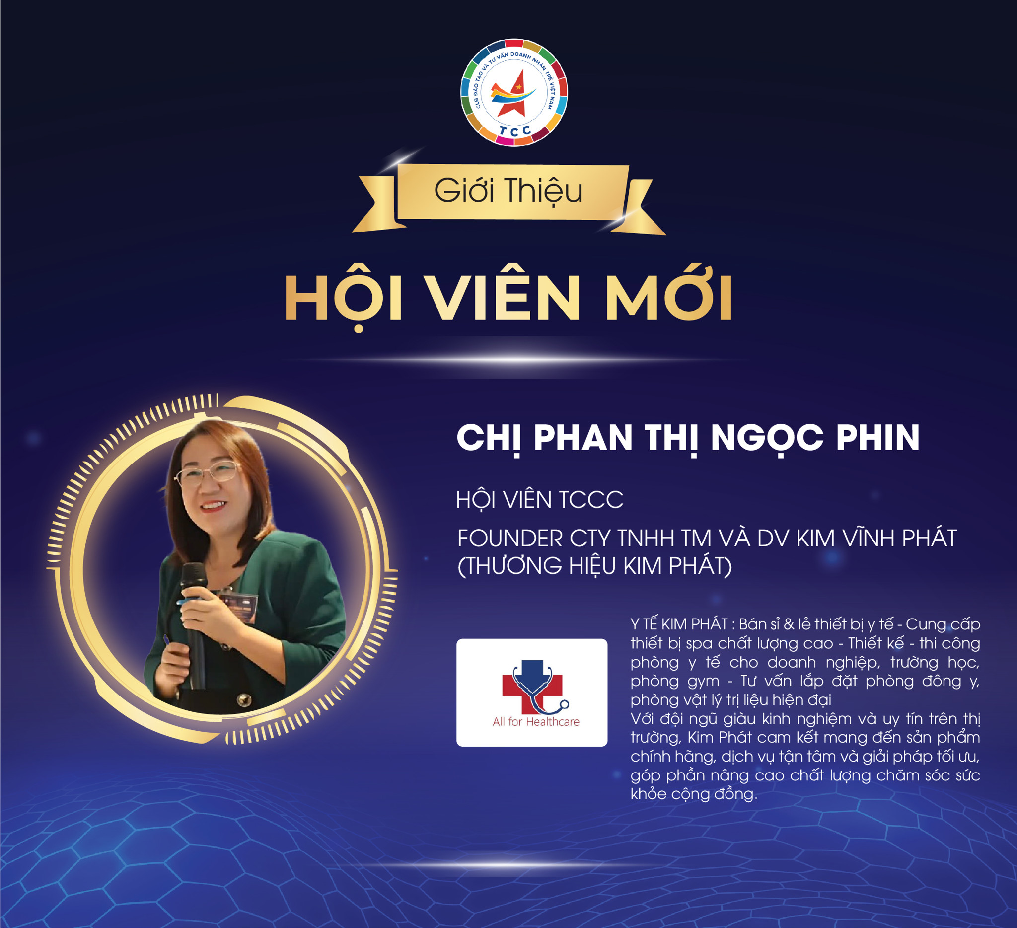 Chị Phan Thị Ngọc Phin – Hội viên TCCC