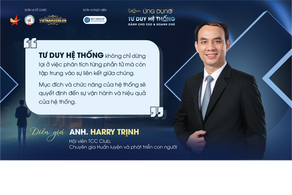 TALKSHOW 70: ỨNG DỤNG TƯ DUY HỆ THỐNG DÀNH CHO CEO & DOANH CHỦ