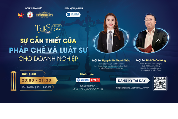 Talkshow 72: Sự cần thiết của Pháp chế và Luật sư cho doanh nghiệp