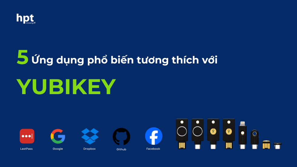 5 Ứng dụng phổ biến tương thích với YubiKey: Tăng cường bảo mật trực tuyến