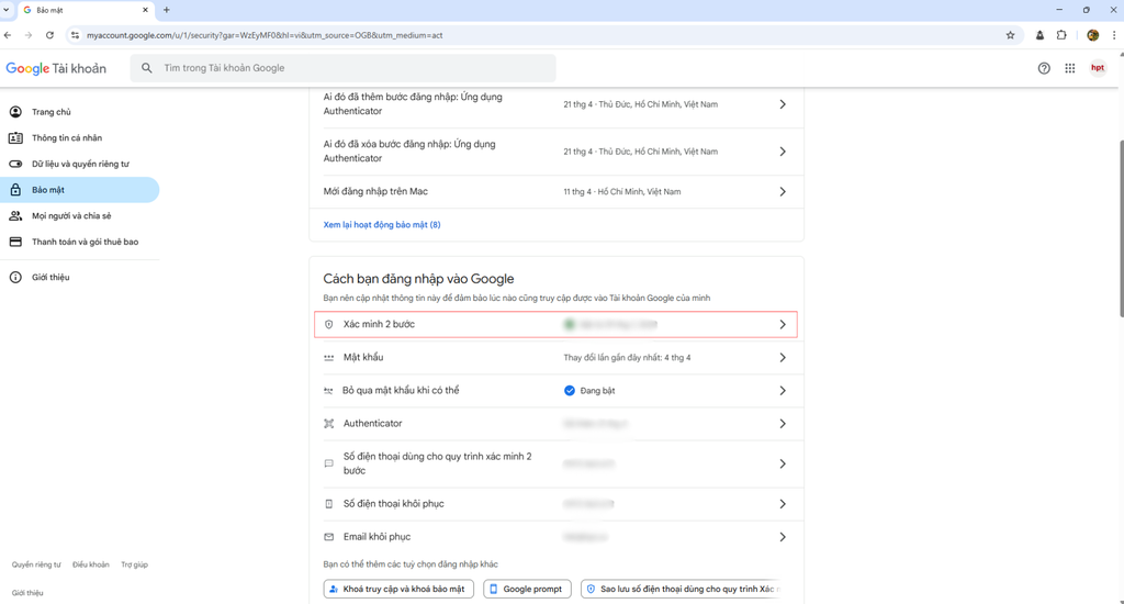 Hướng dẫn cài đặt Yubico YubiKey cho tài khoản Google