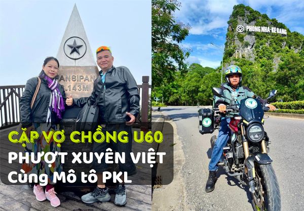 Cặp vợ chồng U60 hạnh phúc đi xuyên Việt cùng nhau