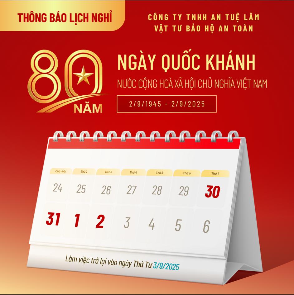 THÔNG BÁO NGHỈ LỄ QUỐC KHÁNH 2/9