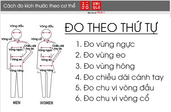 Cách chọn size áo quần Uniqlo Nhật Bản đúng chuẩn
