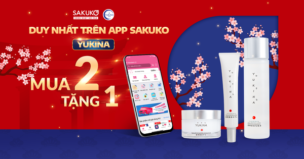 DUY NHẤT TRÊN APP SAKUKO - YUKINA MUA 2 TẶNG 1