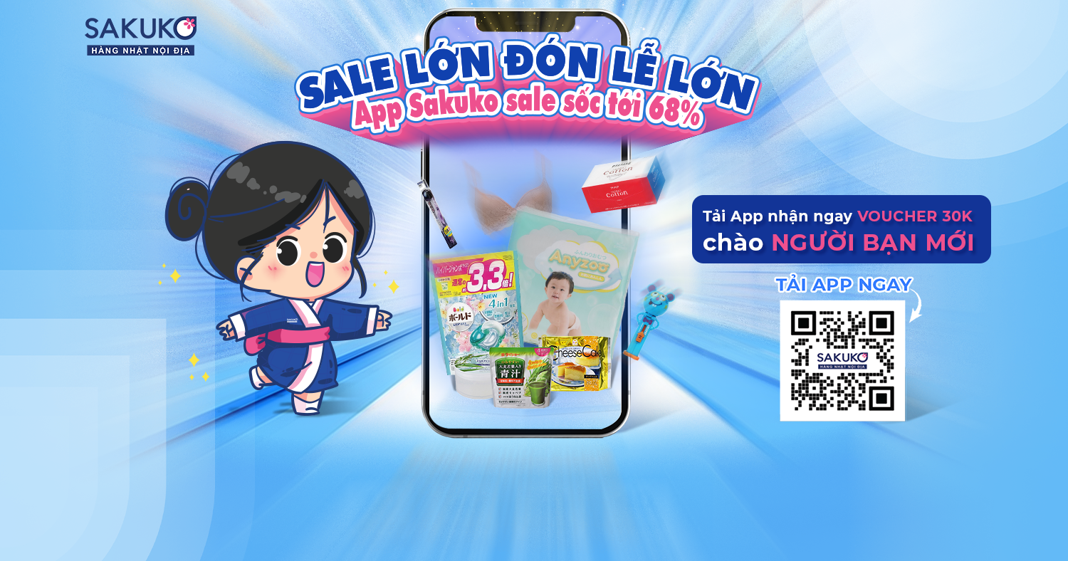 SALE LỚN ĐÓN LỄ LỚN CÙNG APP SAKUKO