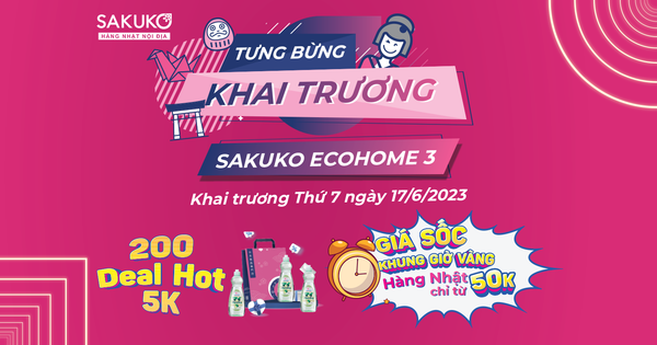 Chào người bạn mới Ecohome 3, tham gia khai trương nhận ngàn quà tặng!