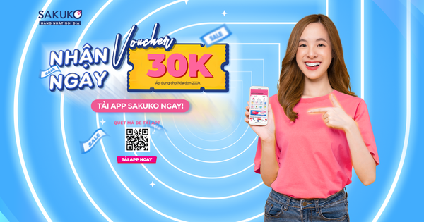 CHÀO THÁNG 11, APP SAKUKO TẶNG BẠN VOUCHER MUA HÀNG TRỊ GIÁ 30K