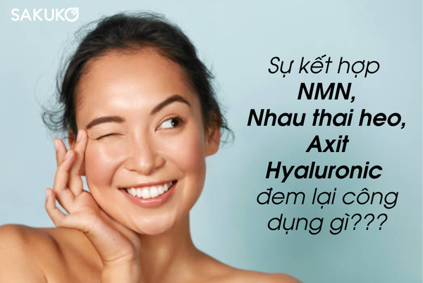 Sự kết hợp của NMN, Nhau thai heo và Axit Hyaluronic đem tới công dụng gì???