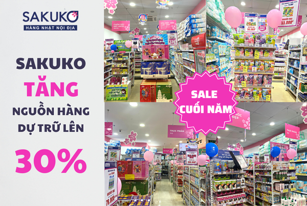 Sakuko tăng nguồn hàng dự trữ lên 30% để đáp ứng nhu cầu tiêu dùng, mua sắm những tháng cuối năm