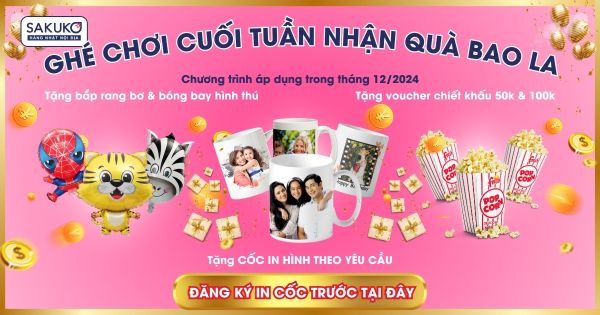 Tháng 12 bùng nổ sự kiện TẶNG QUÀ CUỐI TUẦN tại Sakuko