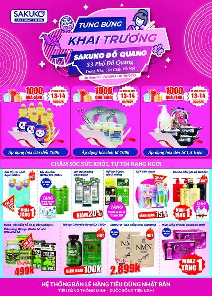 Tưng bừng khai trương siêu thị Sakuko 33 Đỗ Quang