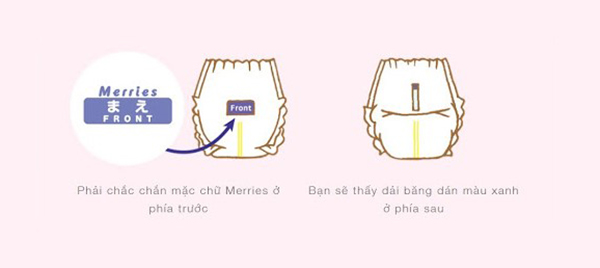 Phân biệt bỉm quần mặt phải và trái