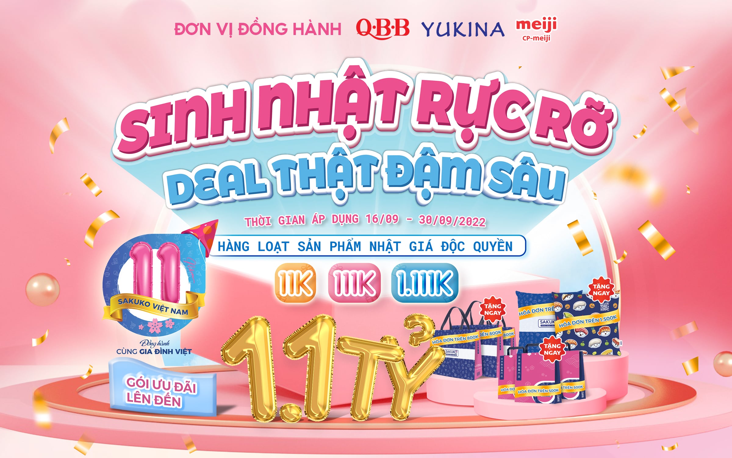 Mừng sinh nhật tuổi 11, Sakuko Japanese Store tung loạt ưu đãi HOT !!!