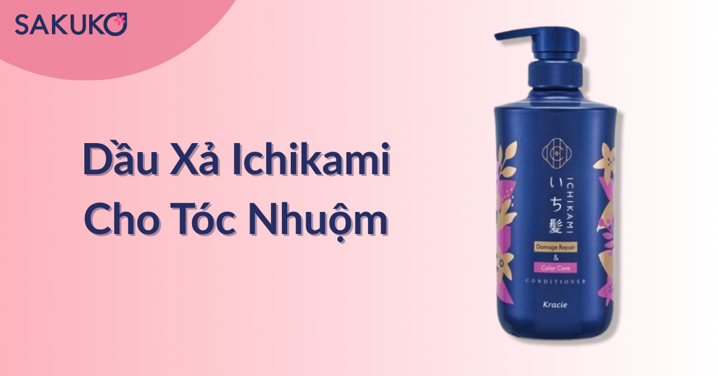 Dầu xả KRACIE Ichikami cho tóc nhuộm