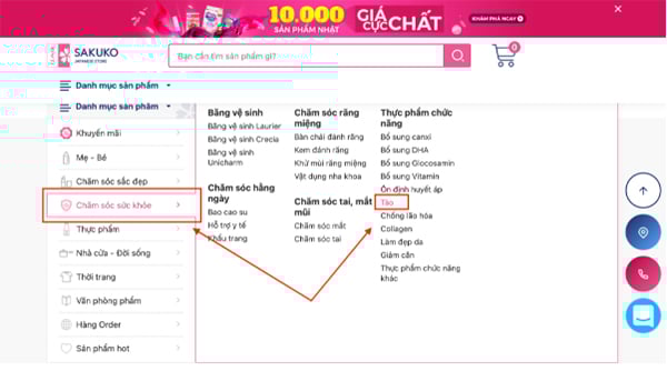 đặt mua tảo Spirulina online bước 2