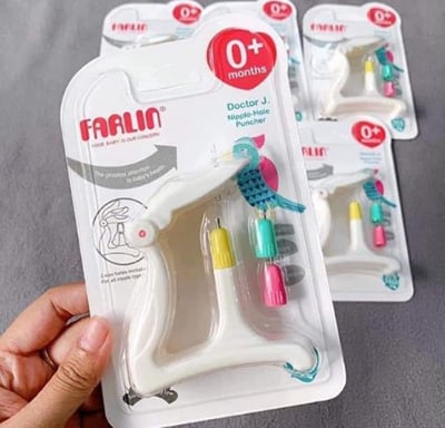 Thiết kế thông minh và kích thước nhỏ gọn là ưu điểm của dụng cụ đục lỗ núm ty Farlin. dụng cụ đục lỗ núm ty Farlin.