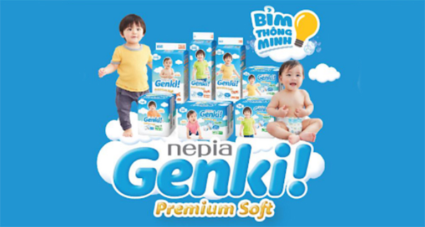 bỉm Genki có mức giá nằm trong khoảng trên dưới 200.000 đồng. 