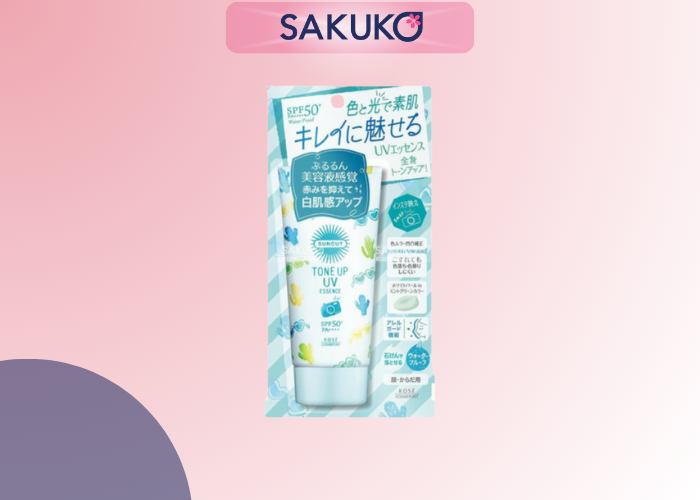 Kem chống nắng KOSE- Essence CN Suncut nâng tông làm dịu da (80g)