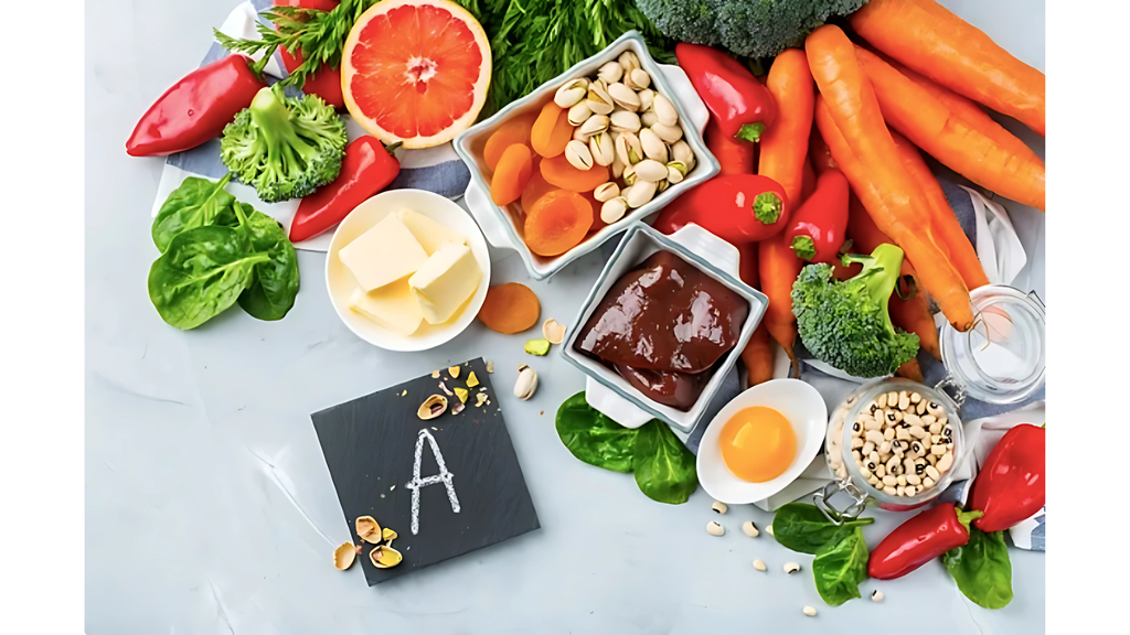 Cung cấp vitamin A cho trẻ bằng cách bổ sung các loại quả màu đỏ, vàng, rau màu xanh đậm vào chế độ ăn hàng ngày