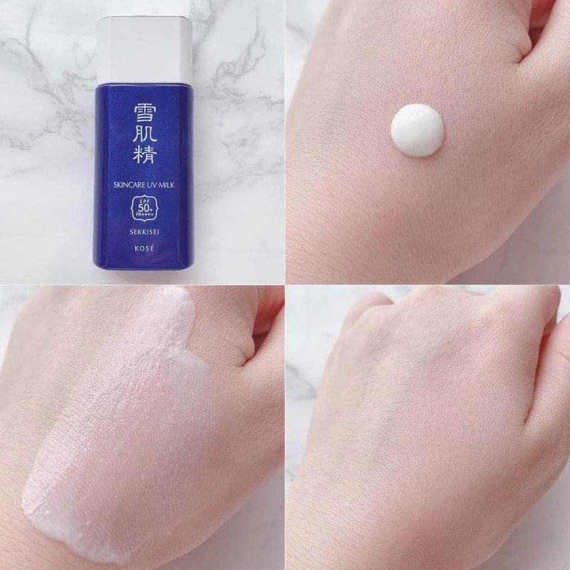 Cách sử dụng của Tinh chất chống nắng Sekkisei Skincare UV Milk 60g KOSE