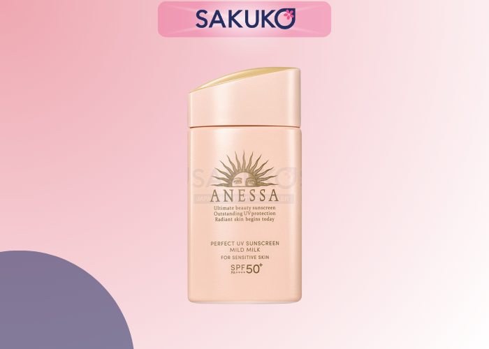 ANESSA - Sữa chống nắng dịu nhẹ cho da nhạy cảm Mild Milk SPF50+