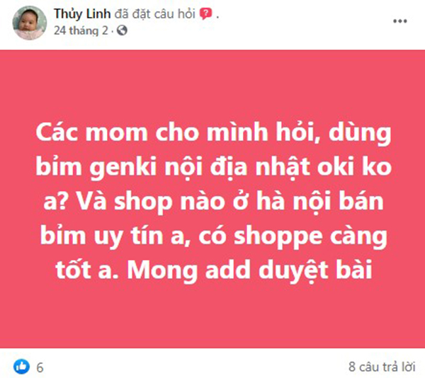 Review Mẹ Thùy Linh  về bỉm Genki nội địa Nhật