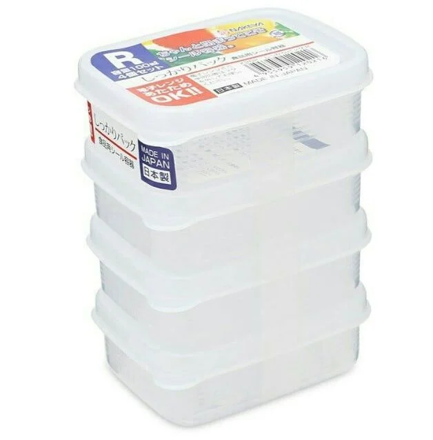 Bộ hộp nhựa hình chữ nhật 100ml NAKAYA