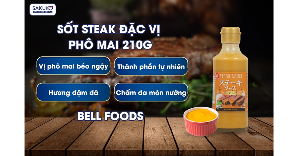 BELL FOODS Sốt Steak vị phô mai 210g