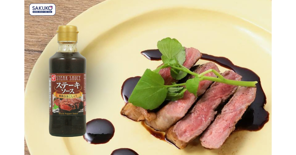Sốt tiêu đen đặc biệt Bell Food giúp cho món bít tết thêm phần hấp dẫn