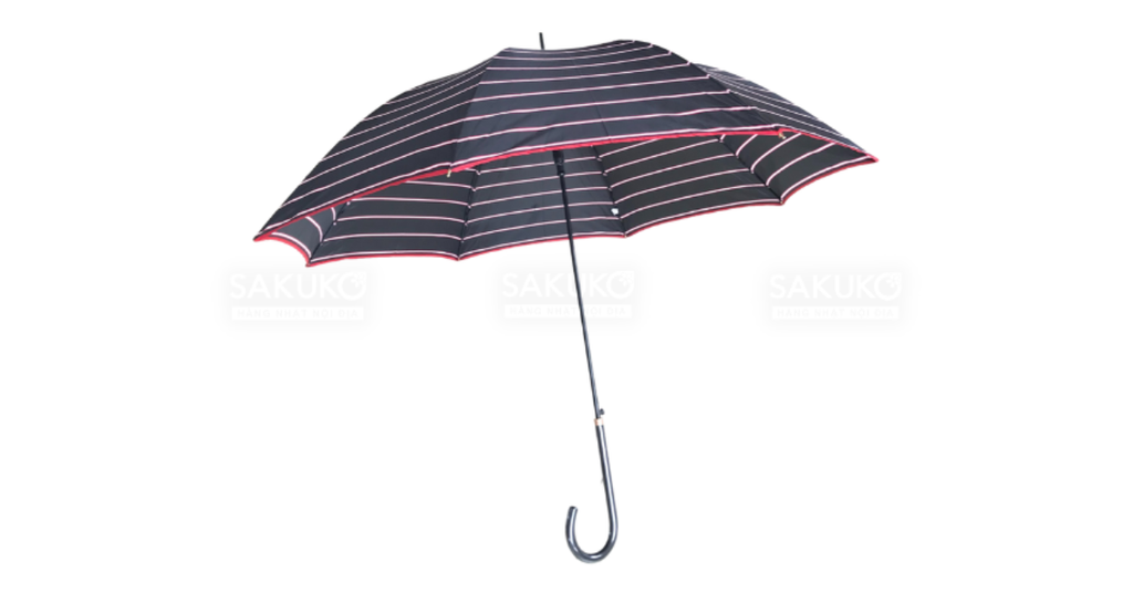 Công dụng của Ô cán dài cản gió 60cm (sọc-đen) ONISHI IRYO