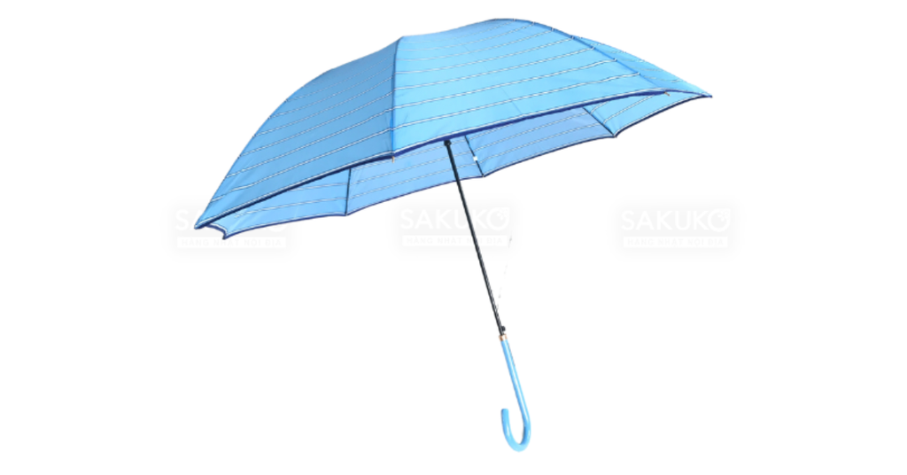 Công dụng của Ô cán dài cản gió 60cm (sọc-xanh nhạt) ONISHI IRYO