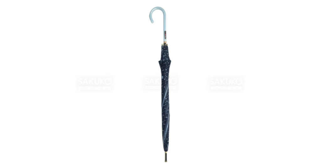 ONISHI IRYO - Ô cán dài cản gió 60cm (chấm bi xanh)