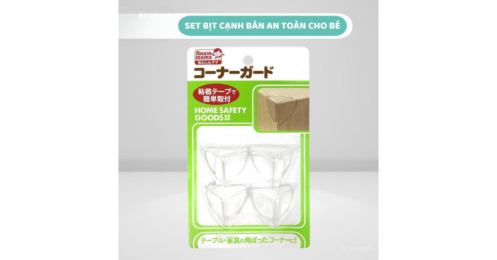 Công dụng của bịt góc bàn Ansin Mama 4 chiếc