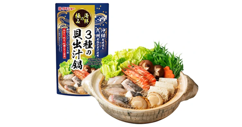 Thành phần của DAISHO - Nước lẩu vị sò ngao 750g