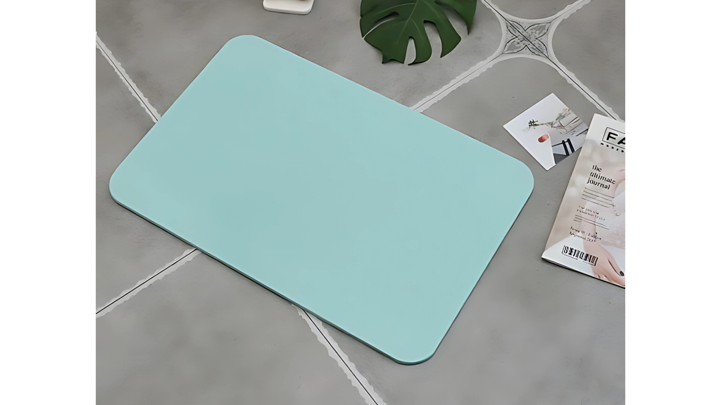 BESUTOKO- Thảm đá siêu thấm màu xanh 45x35x0.9cm